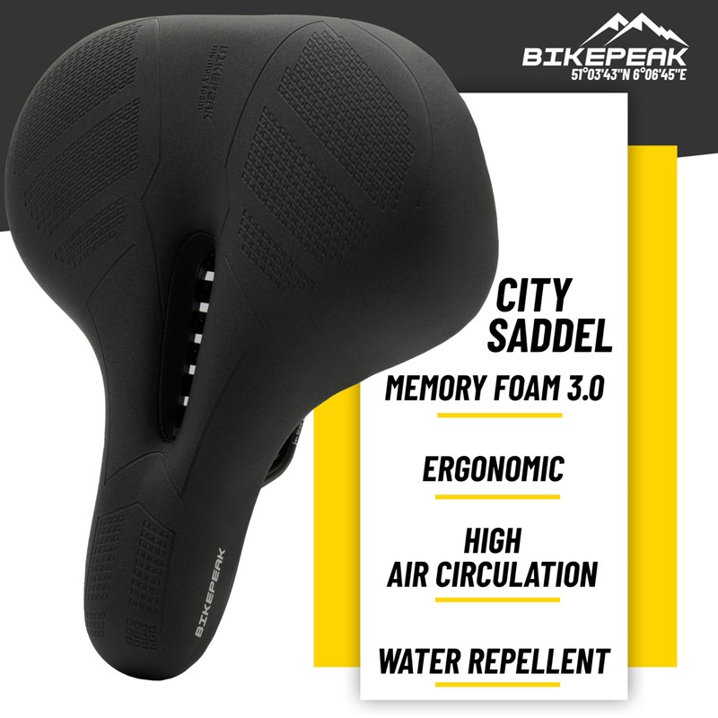 BikePeak - Bike Saddle for City, MTB or Trekking -