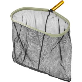 Aqua Select Heavy Duty Deep-Bag Leaf Rake Pool Skimmer with Ultra Fine Mesh | Remove Leaves and Debris for Inground Pool, Above Ground Pool, Fountain and Spas | Gold