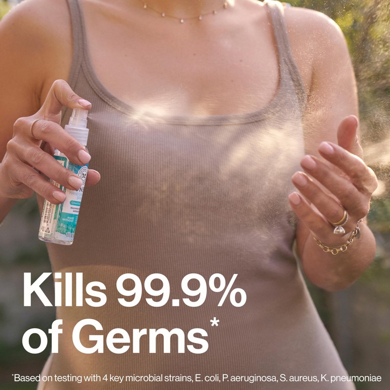 The Honest Company Plant-Based Hand Sanitizer Spray Kills 99.9% of