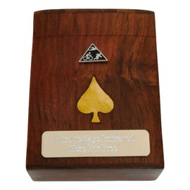 Gamekeepers Cottage gifts Triathlon Playing Cards In Wooden Box With FREE ENGRAVING 535