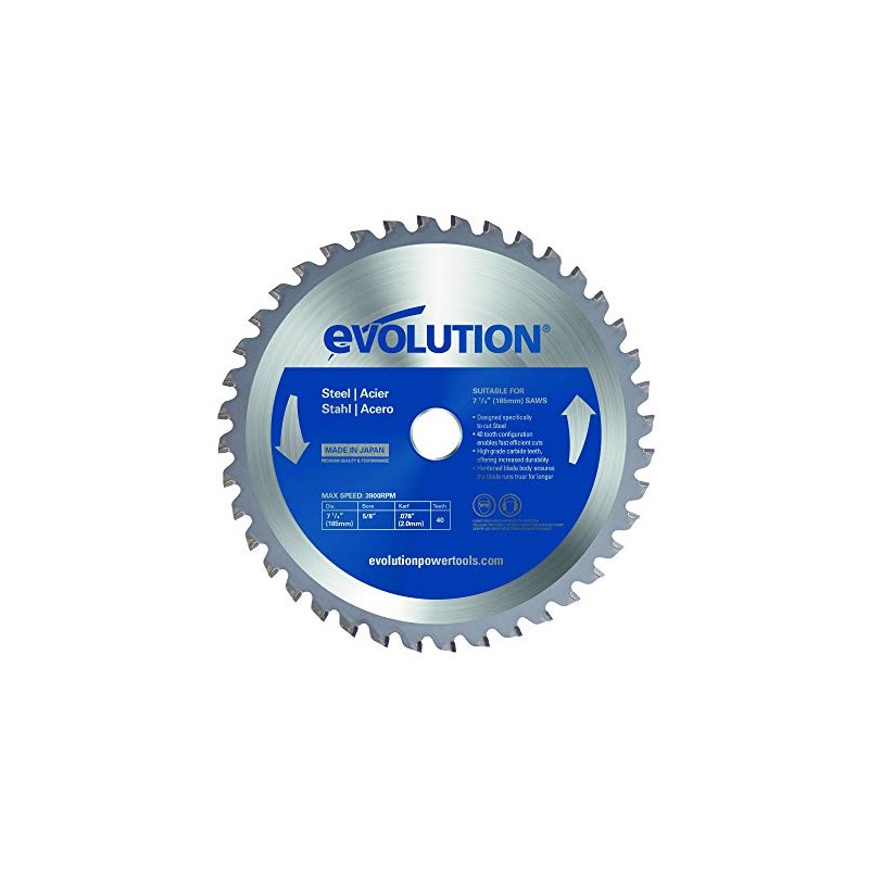 Evolution Power Tools M185TCT-40CS, Mild Steel, 185mm