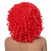PORSMEER Red Curly Wigs for Women Synthetic Hair Natural Loose