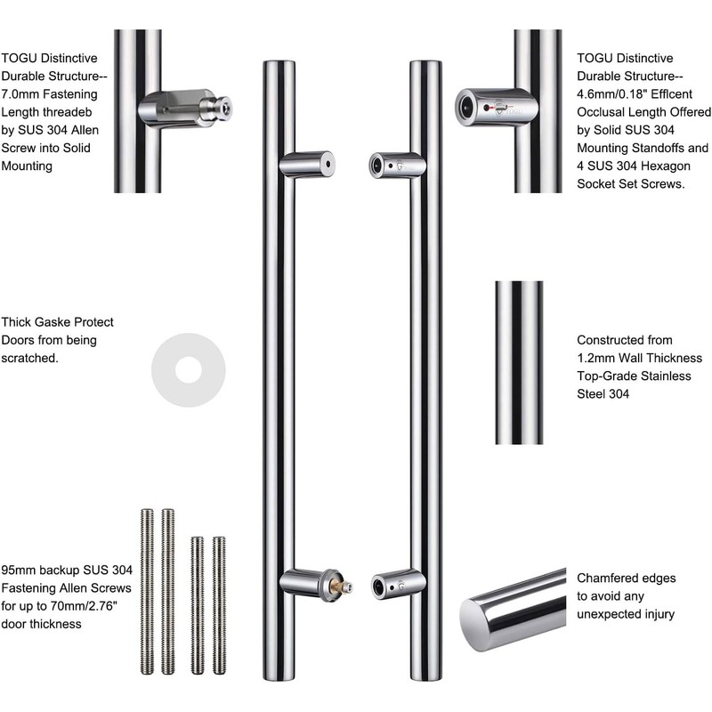 TOGU TG-6012 1200mm /48 inch SUS 304 Stainless Steel Door
