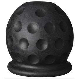 Towing Hitch Cover, 50 mm Rubber/Plastic Towing Hitch Protective Cap, Towing Hitch Ball Head for Trailers, Cars, Trucks, RV (Golf Ball, Black)