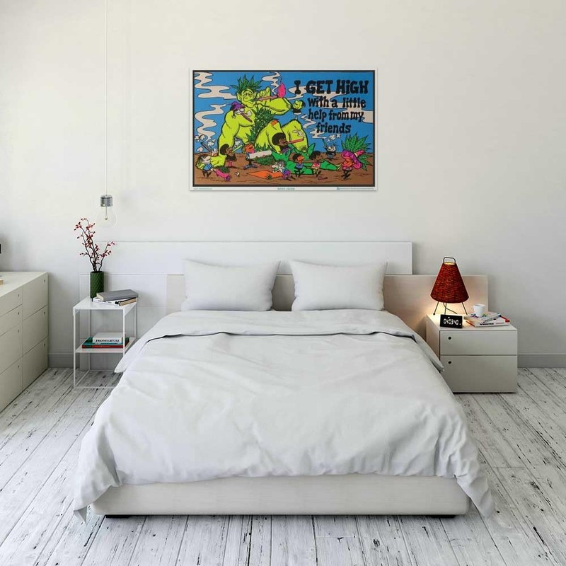 I Get High - Laminated Blacklight Poster - 23.5" x
