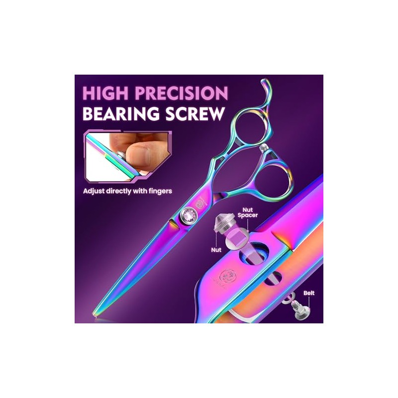 Hairdressing Scissors Set 6 Inch Hair Thinning Scissors