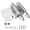 Chibery 1/2" Overlay Cabinet Hinges, 10 Pack Self Closing Flush