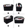 LEXSION Felt Purse Organizer Insert Bag In Bag with Two