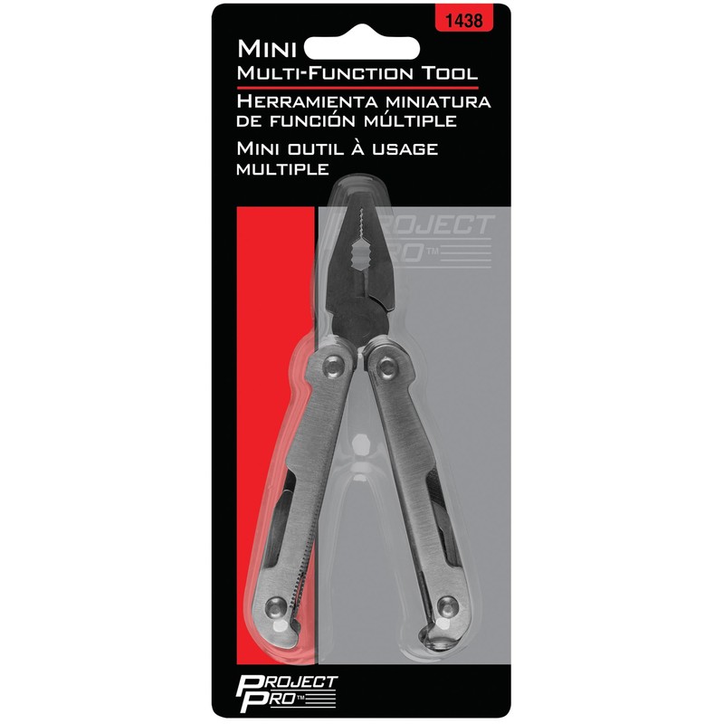 Performance Tool 1438 5-in-1 Multi-Tool with Screwdriver, Pliers, Knife, Bottle