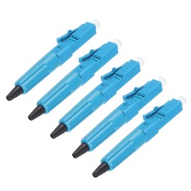 MECCANIXITY LC UPC Fiber Optic Quick Connector, Single Mode Fiber Cable Quick Connector LC Fast Connectors Adapter for CATV Network, Pack of 5