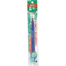 Pentel XZBNF-6 Neo-Sable Paintbrush, Flat No. 6, Pack of 5