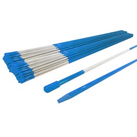 The ROP Shop | (Pack of 200) Driveway Markers 48 inches, 5/16 inch, Blue with Reflective Tape