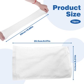 Pack of 20 Pool Skimmer Socks, Filter Socks Skimmer Swimming Pool, Skimmer Net Fine Filter, Pool Accessories Cleaning Set, Strainer for Filter Basket, Filter Net Reusable, for Cleaning Pool Skimmer