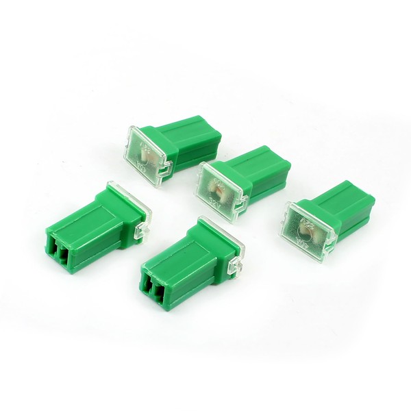 ACROPIX Plastic Shell 40Amp 32V Green PAL Fuse Straight Female