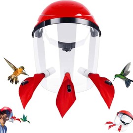 AIXXCUVQ Mini Hummingbird Feeder Lightweight for Outdoor Bird Watching Hummingbird Feeder Tubes with Red Floral Tip ABS