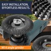 Pomsare 125mm Angle Grinder Discs for Wood Carving, 2PCS Flap