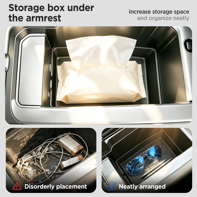 4PCS Console Organizer for Mazda CX-5 Accessories 2026(No for CX-50)