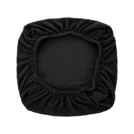 ElevateTech 2Pcs Office Chair Cover Elastic Stretch Seat Cushion Covers Washable Removable Anti Dust Soft Desk Chair Seat Protector Universal Kitchen Desk Accessories (Black)