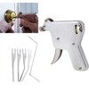 Lock Pick Gun with 5 Tips, Stainless Steel Lock Picking