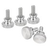 sourcing map M4x8mm Knurled Thumb Screws, 5pcs 304 Stainless Steel