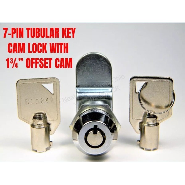 Nonbranded CAM LOCK WITH OFFSET CAM, TWO TUBULAR KEYS, HIGH-QUALITY