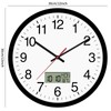 Koosome Digital Wall Clock with Lighted LCD Display Temp, Week,