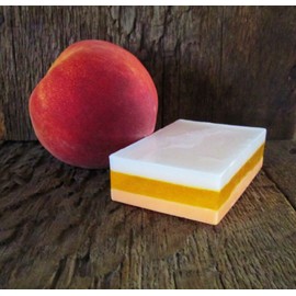 Handmade Peach Mango Handmade Organic Layered Soap Bar