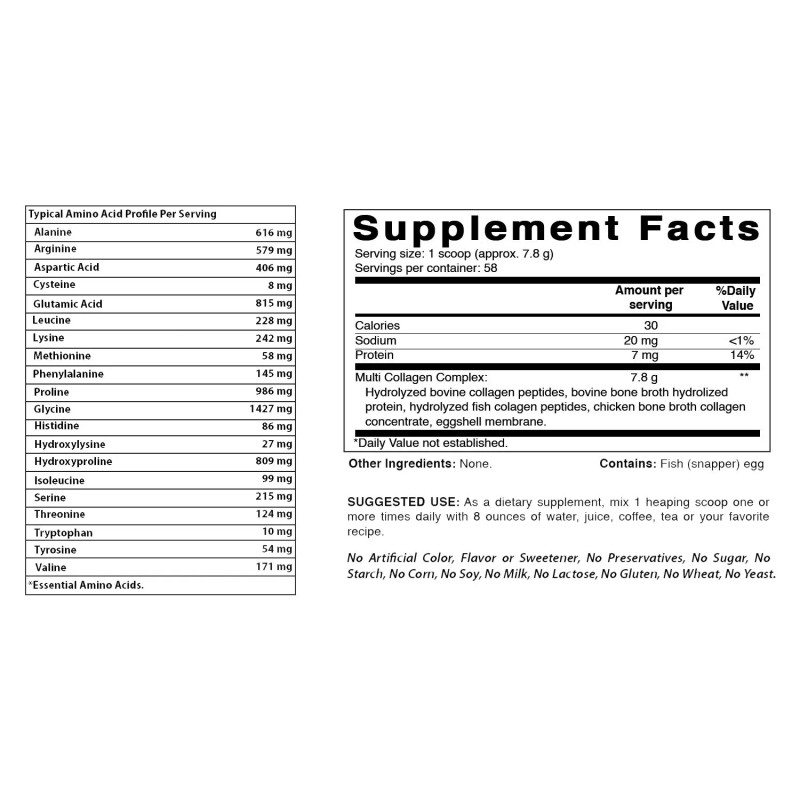 Best Naturals Multi Collagen Peptide Powder 1 Pound