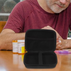 SOESFOUFU Bolsa De Almacenamiento Para Glucosa PortáTil Eva Antichoque Con Cierre De Cremallera Ideal Para Uso Diario Y Viajes