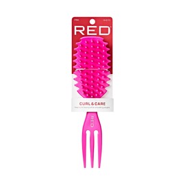 Curl & Care Detangle Brush, Glide Through Knots & Tangles, Gentle on Hair, Massager