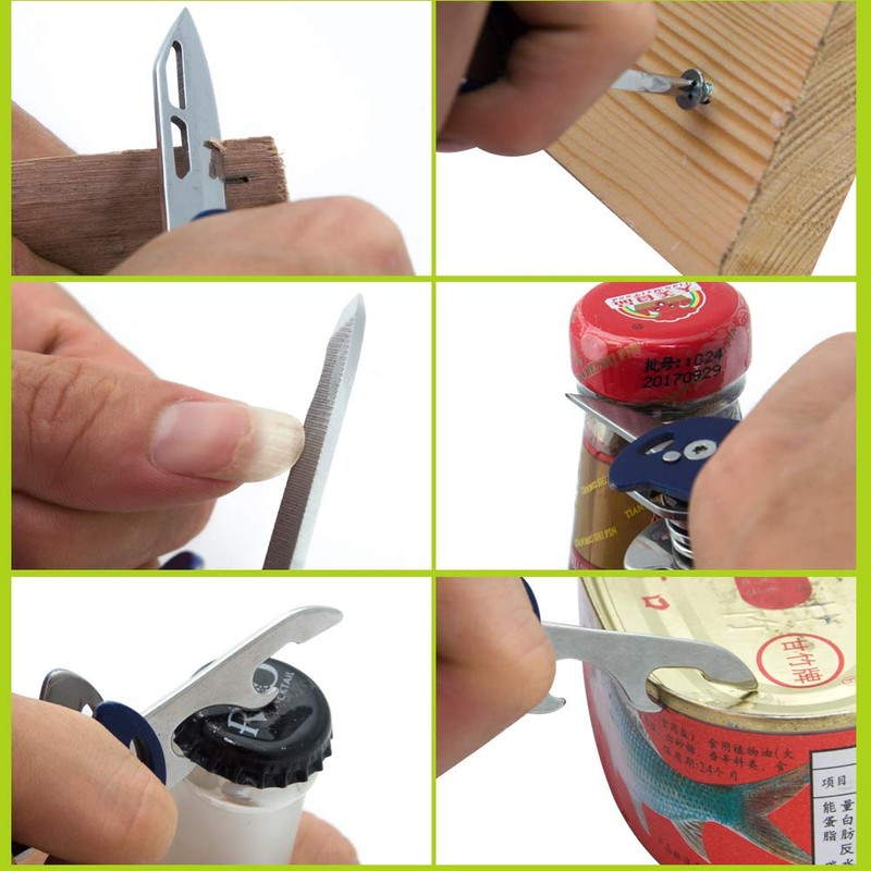 12-in-1 Multi Tool Pliers Portable Folding Pocket Multitool with Nylon