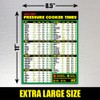 Instant Pot Magnetic Cheat Sheet - Extra Large Easy to