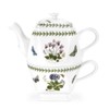 Portmeirion Botanic Garden Square Tea Set - 15oz Teapot &