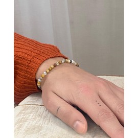 Lebensquelle Plus Mini Ball Bracelet, 4 mm, High-Quality Gemstone Bracelet, Gemstone