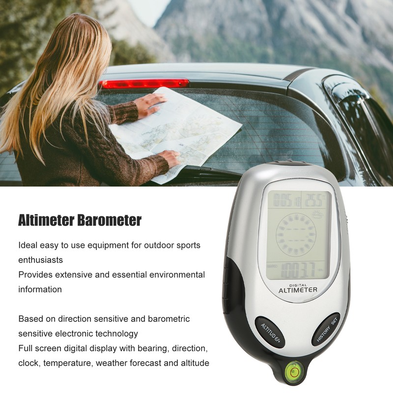 Multifunctional Electronic Dial Digital LCD Altimeter Compass Barometer Weather Forecast