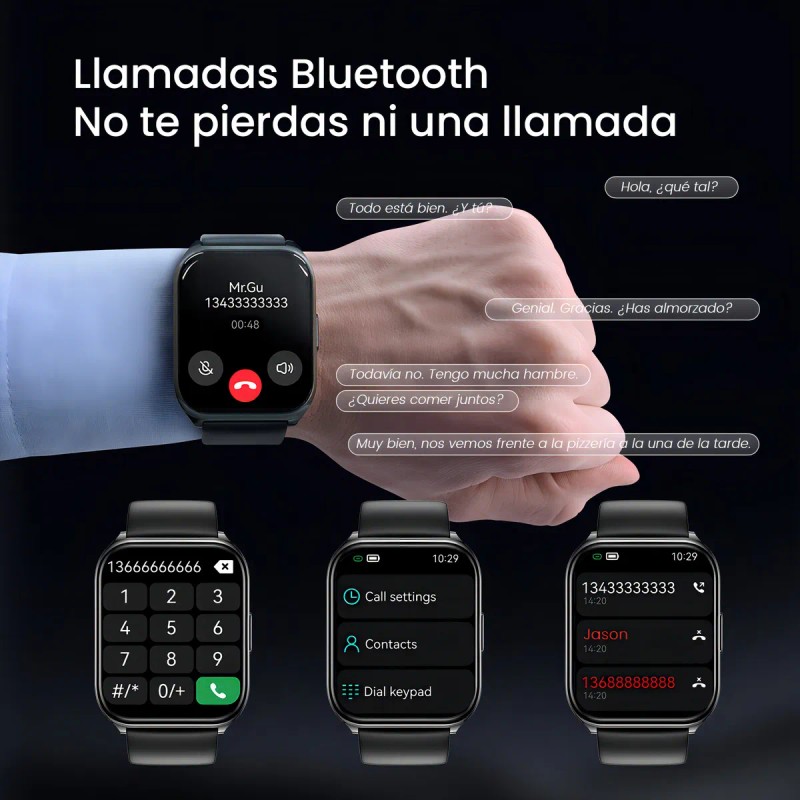 Smartwatch Reloj Inteligente Llamada 1.85'' Filwans Gts Mini Pantalla Mujer