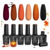 Set De Esmaltes En Gel Coleccion De Boda Otoño Hallowen