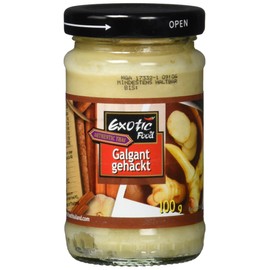 Exotic Food Galangal, Chopped in Soybean Oil, Pack of 3 (3 x 100 g)