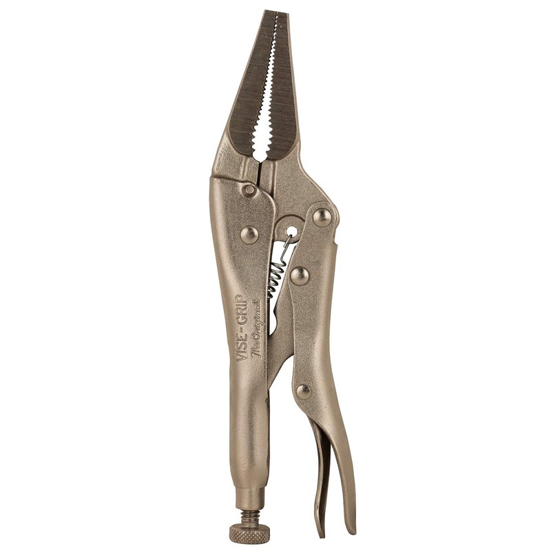 IRWIN T1402EL4 Visegrip Carded Long Nose Plier 6In, Silver