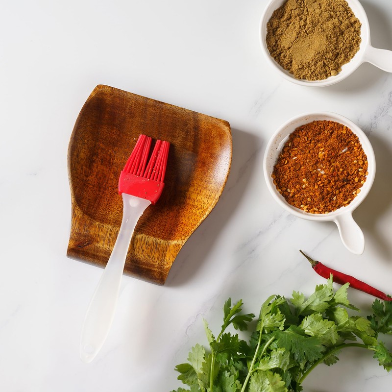 Acacia Wood Spoon Rest Spoon Holder for Stove Top, Utensil