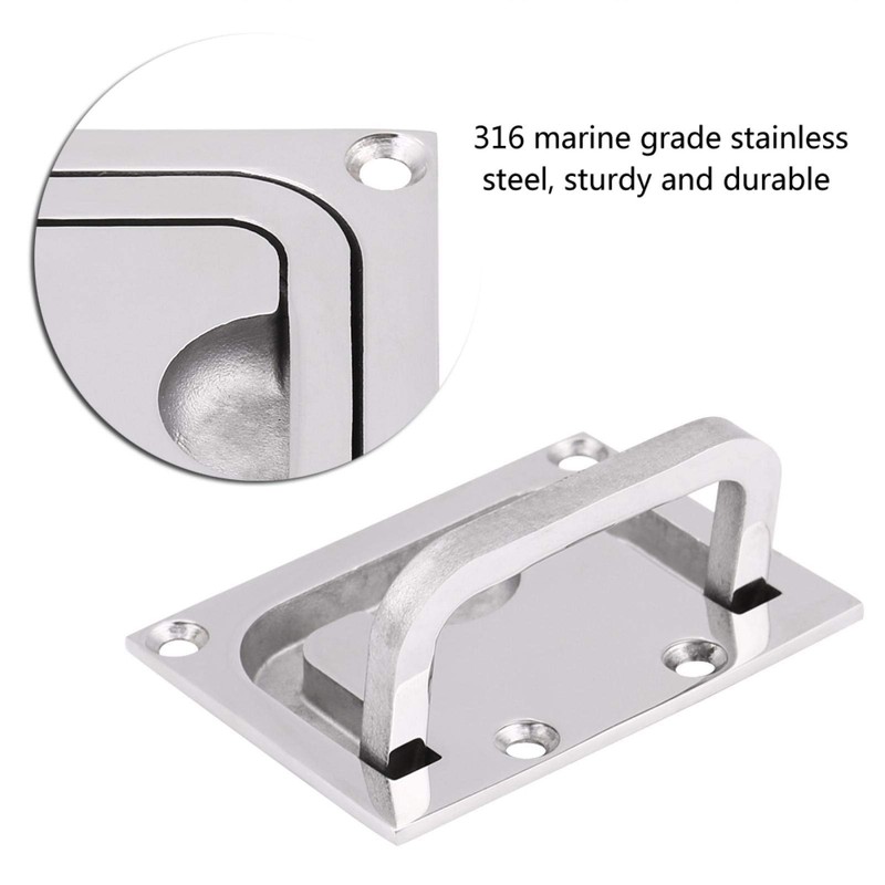 Kuuleyn Boat Hatch Handle,Boat Flush Hatch Locker Cabinet Lift Pull