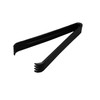 Party Essentials 6.5" Plastic Serving Tongs, 8-Count, Black