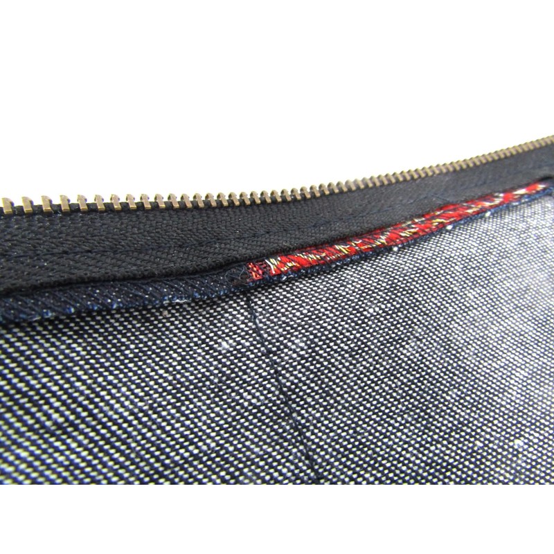 Japanese Modern Tatami Edge and Denim Pouch Made in Japan
