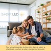 Sweet Led Ceiling spotlights, flat, surface-mounted spotlights, white, matt, surface-mounted