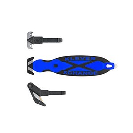 Box Cutter, Klever X Change Kombo Pack - All 3 Interchangable Heads (Blue)