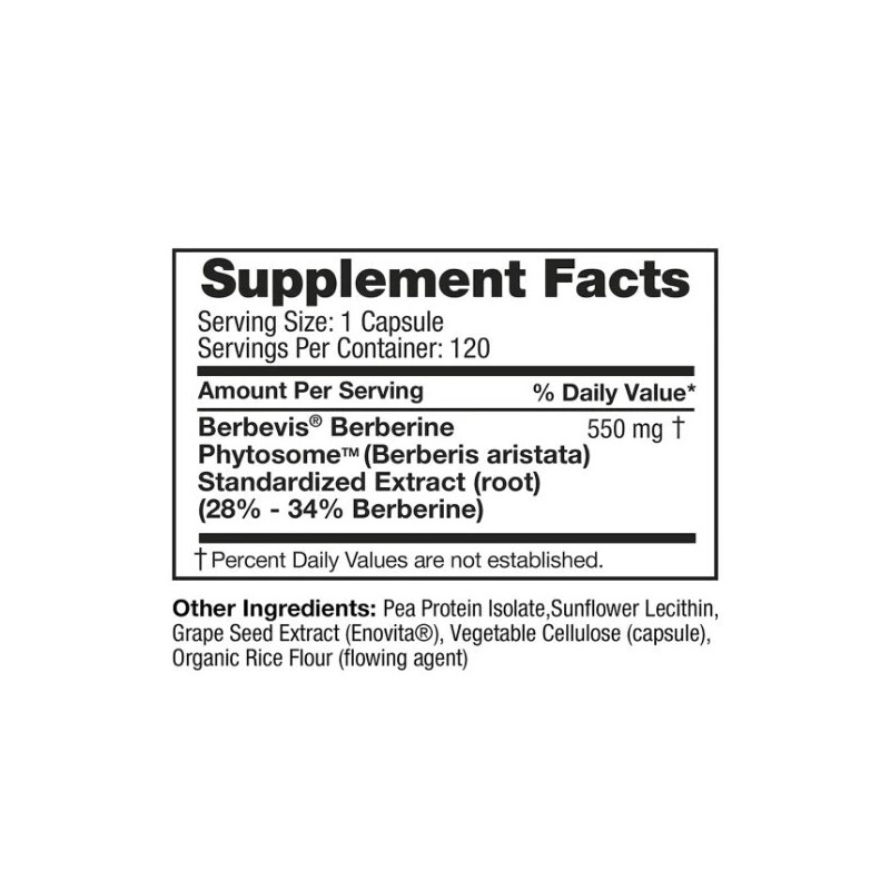 Feel Good Superfoods Berberine Phytosome High Absorption 120 Vegan Capsules