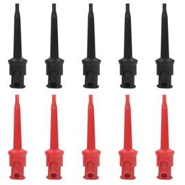 Powerful Hook Clip Grabbers, Test Hook Clip, IC D20 Cable Welding DC Power(Five black five red)