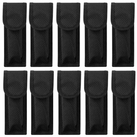 10-PACK Nylon Folding Blade Knife Belt Sheath for Pocket Knives to 5.5" closed