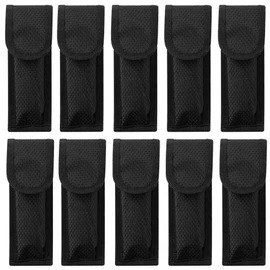 10-PACK Nylon Folding Blade Knife Belt Sheath for Pocket Knives to 5.5" closed