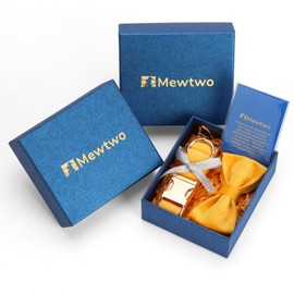 Mewtwo Velvet Dog Collar Gift Box, with Bow Tie and Metal Buckle；Puppy Collar for Boys and Girls; Holiday Pet Gifts; Suitable for Large, Medium and Small Dogs；Sunflower Yellow, Medium (Pack of 1)